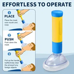 aarukcreation Choking Device for Kids & Adults with 2 Masks Manual Nasal Aspirator image 2
