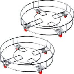 khiskoli brand steels stainless steel heavy duty stand Gas Cylinder Trolley Kitchen Tool Set-picture-12