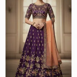 anugrah textile Floral Print Semi Stitched Lehenga Choli-picture-28