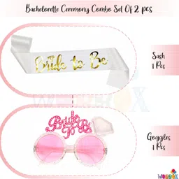 wobbox Bride To Be Sash With Glasses-FP4056 image 2