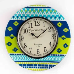 vedas Zubin Multicolour MDF Wall Clock image 2