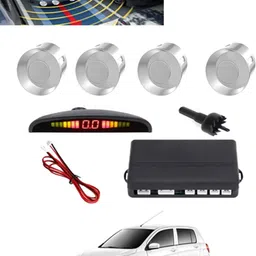 msnp 4Pcs Silver Reverse Parking Sound Warning sensor for car Protection-53 Universal Silver Reverse Assistance Praking Sensor for car-53 Parking Sensor image 1