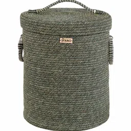 pano Green Polypropylene 52 Ltr (1Pc) Laundry Basket with Lid image 3