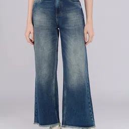 killer Women Loose Fit Mid Rise Blue Jeans-picture-14