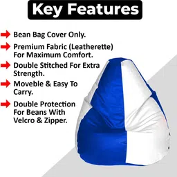 shira 24 4XL Tear Drop Bean Bag Cover (Without Beans) image 2