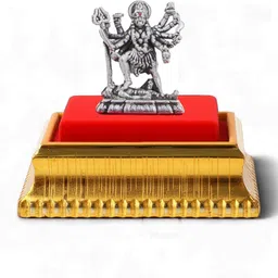 akshat sapphire 99.9 Pure Silver Kaali Maa Idol with Acrylic Box for Pooja Decorative Showpiece - 4 cm-picture-10