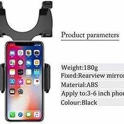 TECHGEAR Car Rear View Mirror Mobile Phone Holder Mobile Holder image 3