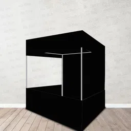 ab sab Canopy Tent with Tetron Cloth for Advertising 4x4x7 Feet Tent - For 4 (Black) Tent - For 4 image 5