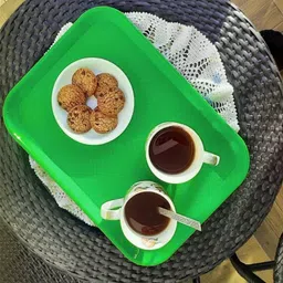 mdnsho Plastic Serving Trays Set Platter/Unbreakable Large tray Set for Home Tray image 4