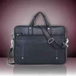 jairaj Men & Women Black Messenger Bag image 1
