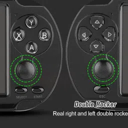 GLOWISH TFT SCREEN DOUBLE ROCKER POCKET GAME PLAYER VINTAGE GAMES INCLUDED 8 GB with 100 GAMES, Tekken 3, Racing, Contra, mario image 2