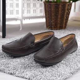 ys enterprises Leather Men's Brown Formal Shoes For Men image 3