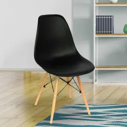 casacraft from pepperfry Aken Iconic Chair in Black Colour image 2