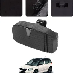 ayw Universal New Black Colour Multipurpose Sunglass Holder For Car-327 Black Car Sunglass Clip Holder image 1