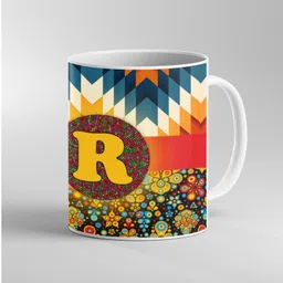 aarink Printed Alphabet R Cup , Gifts for Mom, Dad, Bro, Sister, Relative & Friend - Ceramic Coffee Mug-picture-34