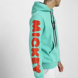 veirdo Men Full Sleeve Graphic Print Hooded Sweatshirt image 5