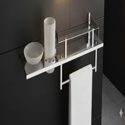 adonz NWM_Towel_Holder_1515 Silver Towel Holder-picture-19