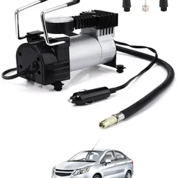 Universal 12V/150DC Silver Air Pump-235 150 psi Tyre Air Pump for Car & Bike-image-1