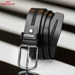 Men Formal, Casual Black Genuine Leather Belt-image-78