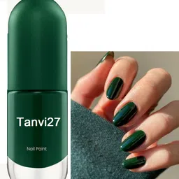 tanvi27 Nail Lacquer Quick Dry Long Lasting Green Nail Polish Green-picture-39