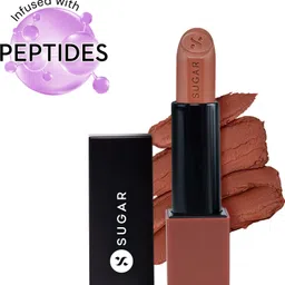 sugar cosmetics Glide Peptide Serum Lipstick | Hyaluronic Acid & Vitamin E | Velvet Matte Finish image 1