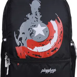 playybags Medium 25 L Laptop Backpack Captain Shield Laptop Backpack 25L Waterproof & Stylish image 2