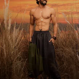 stand out Solid Cotton Men Harem Pants-picture-26