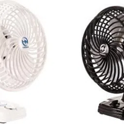 combo of Powerful High speed wall cum table fan (white and black) 225 3 Blade Table Fan-image-15