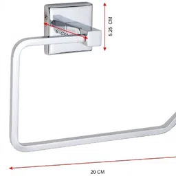 dm group 0088 silver Towel Holder image 3