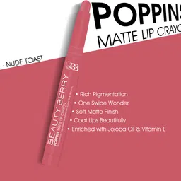 beauty berry Poppins Matte Lip Lipstick Enriched with Oil & Vitamin E image 3