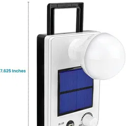 glowish 12 W POWERFUL DUAL CHARGING SOLAR+ELECTRIC LONG LASTING LED BULB 8 hrs Flood Lamp Emergency Light image 3
