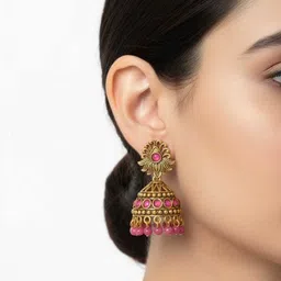Anu Alloy Jhumki Earring image 2