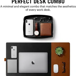 DailyObjects Combo Vegan Leather Reversible Turf 2.0 Desk Mat | Tray Organiser - Set of 2 Mousepad-picture-18