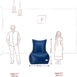 flipkart perfect homes studio XXXL Chair Bean Bag Cover (Without Beans) image 5