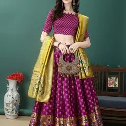 lehengatrendz Printed Semi Stitched Lehenga Choli image 1