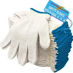 donizard 100% Cotton Knitted Safety Hand Protection Work Gloves for Mechanic Gardening PolyesterSafety Gloves-picture-19