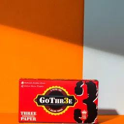 captain gogo GoGo 3 Filter Tips 3 Rolling paper per pack Unrolled King 13 gsm Paper Roll image 4