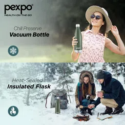 pexpo Electro 750, Hot&Cold ISI Certified Thermosteel Water Bottle, Leakproof 750 ml Flask image 3
