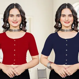 appufashion Round Neck Women Blouse-picture-39