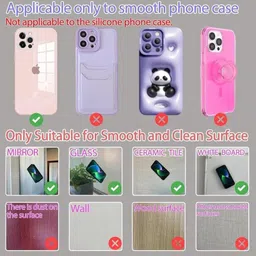 Clickcase Double Sided Suction Phone Grip For All iphones/Android Smart Phone's Mobile Holder image 4