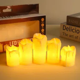 giyaz Acrylic Tealight LED Candle Light for Decoration Candle-picture-19