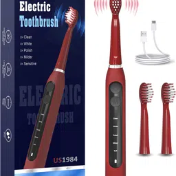 US1984 Rechargeable Sonic Smart Adult Toothbrush 5 Modes 3 Brush Heads 30 Days backup Electric Toothbrush-picture-28