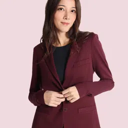rocksy Women Solid Single Breasted Casual Blazer-picture-10