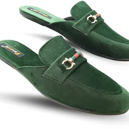 FORSSIL Velvet Casual Slipper Half Mule Open Back Moccasin and Loafers Shoes for Men (FSL-1205) Loafers For Men image 3