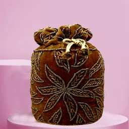 Women Brown Potli-image-21