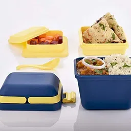 oneclick Barbi lunch box for school & office for girl & boys pack of 1 3 Containers Lunch Box image 2