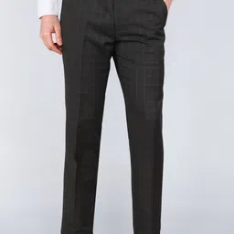 park avenue Men 2SB 2PC NOTCH STND. PLATINUM - SUPER SLM Checkered Suit image 5