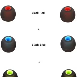 KAELAN 18 Pcs (9 Pair) Blue Green Red Earbuds Silicone Replacement Ear Tips In The Ear In The Ear Headphone Cushion image 2