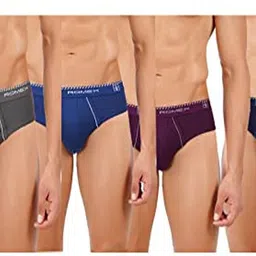ramraj cotton Pack of 4 Solid Men Brief image 1