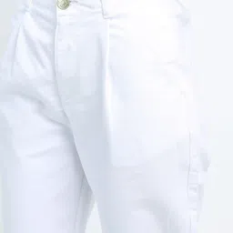 tokyo talkies Women Boyfriend Mid Rise White Jeans image 4